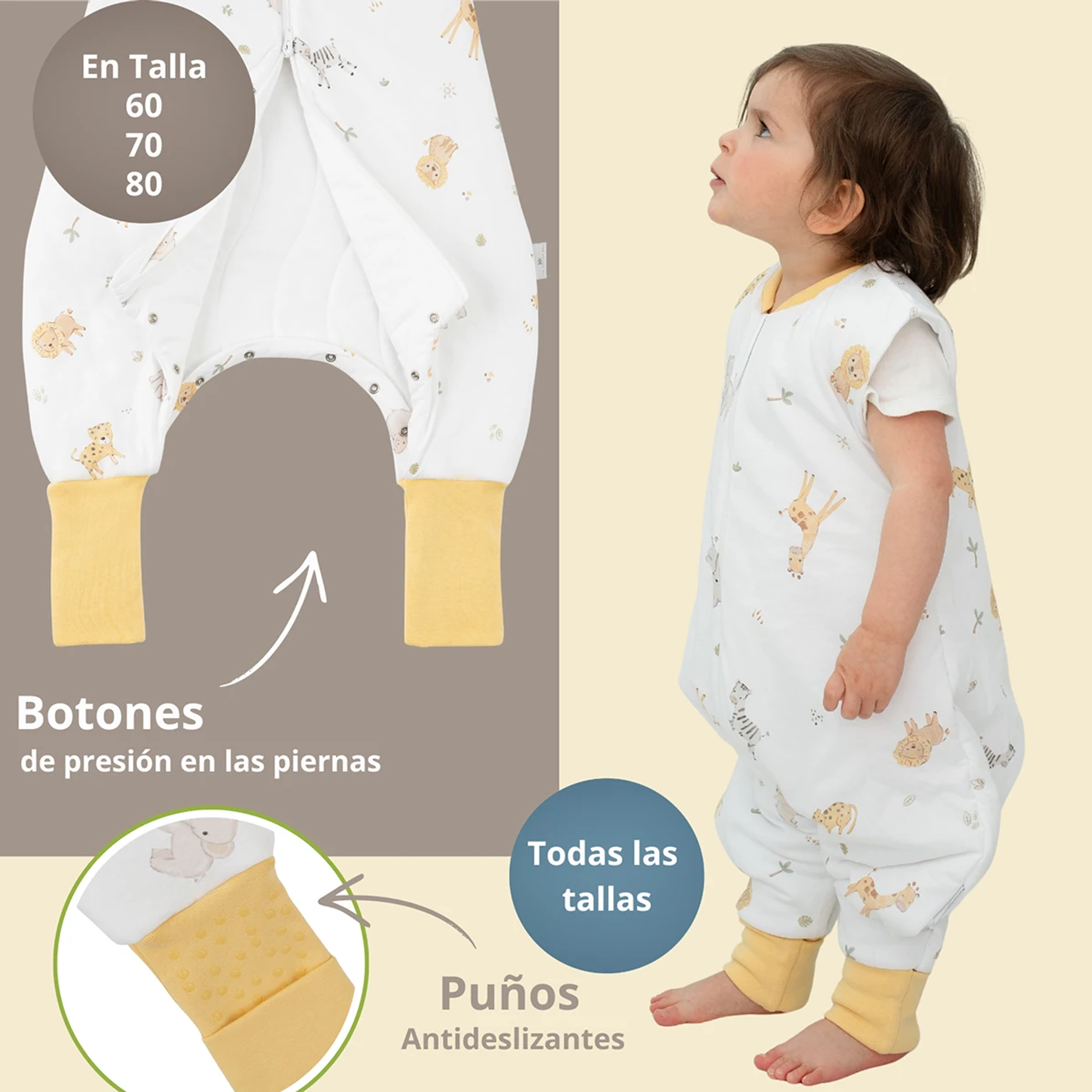 Saquito de Dormir con Pies Tog 2.5 47