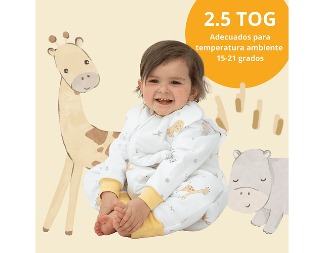 Saquito de Dormir con Pies Tog 2.5