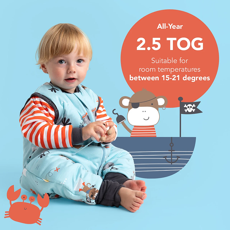 Saquito de Dormir con Pies Tog 2.5 57