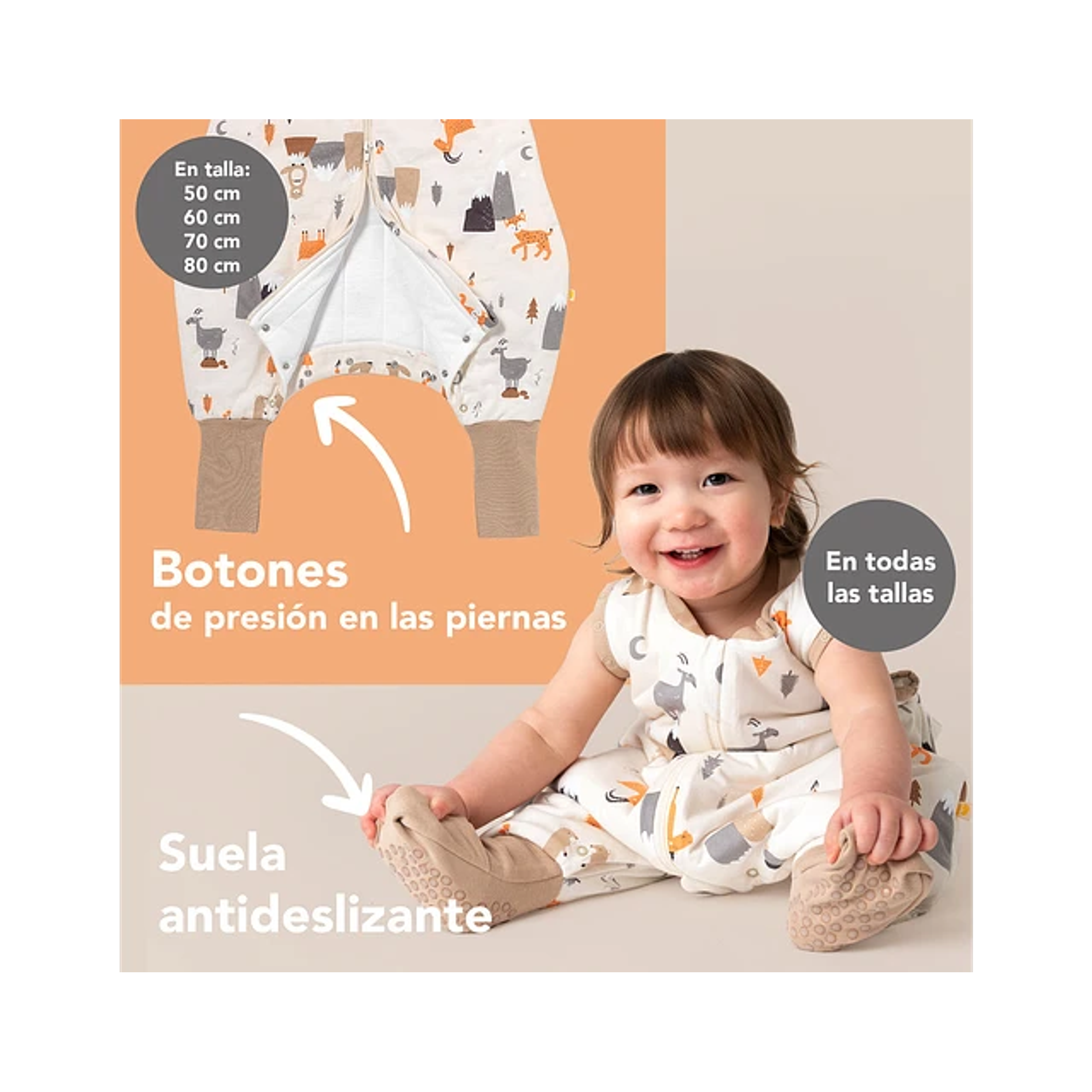 Saquito de Dormir con Pies Tog 2.5 59