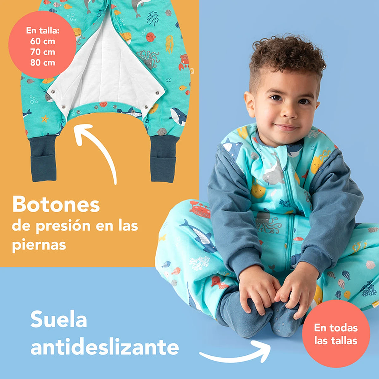 Saquito de Dormir con Pies Tog 2.5 64