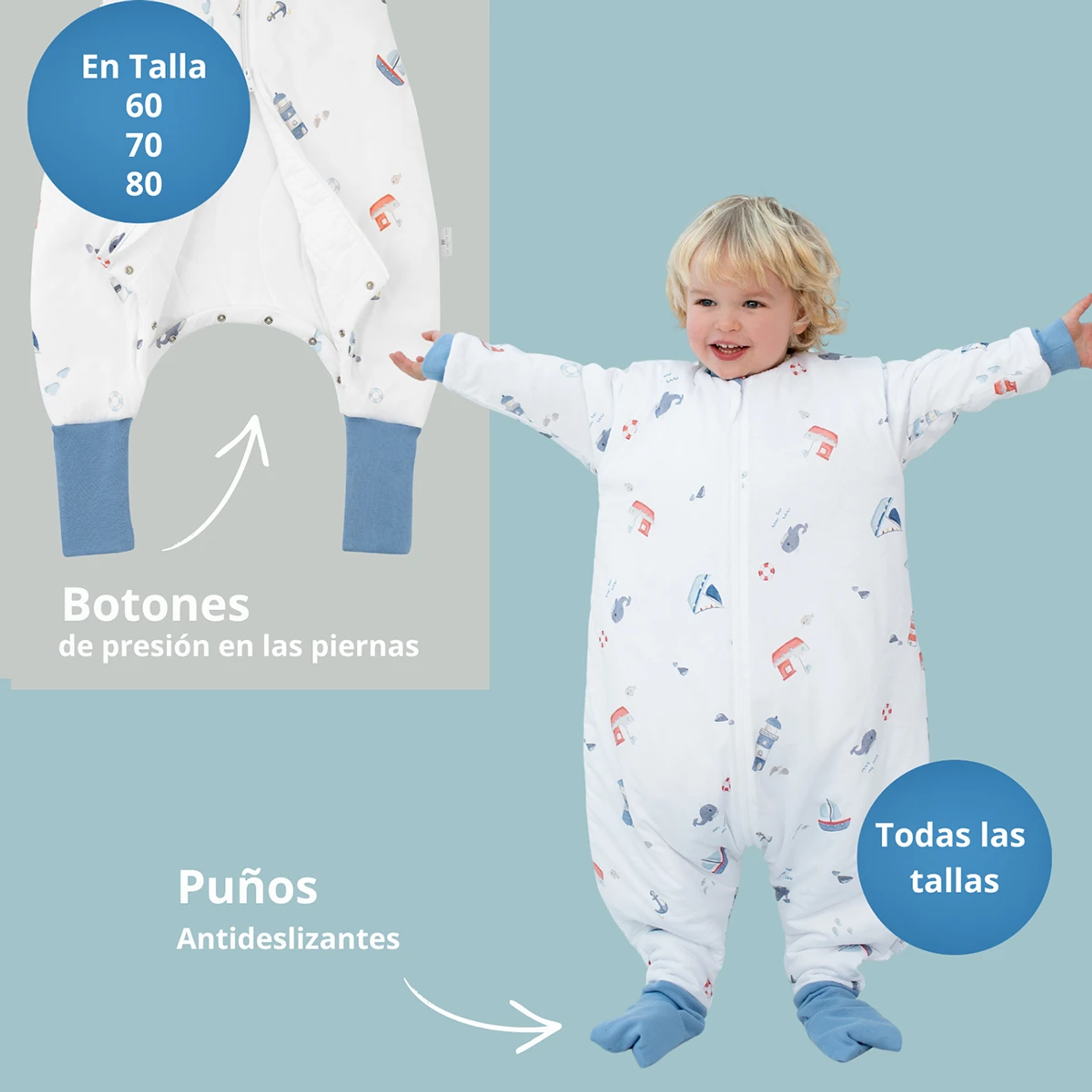 Saquito de Dormir con Pies Tog 2.5 71