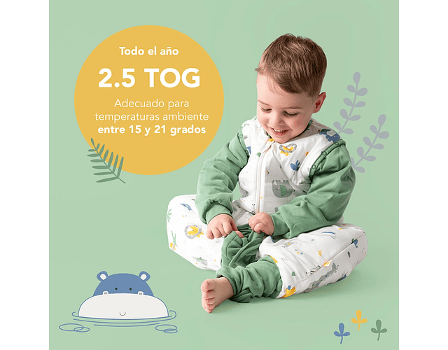 Saquito de Dormir con Pies Tog 2.5
