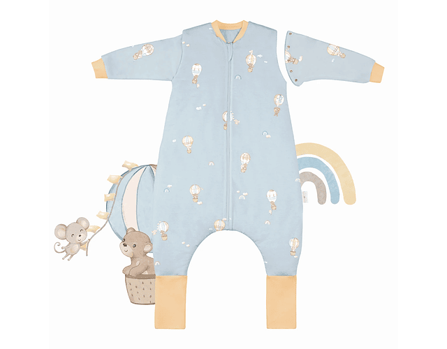 Saquito de Dormir con Pies Tog 3.5