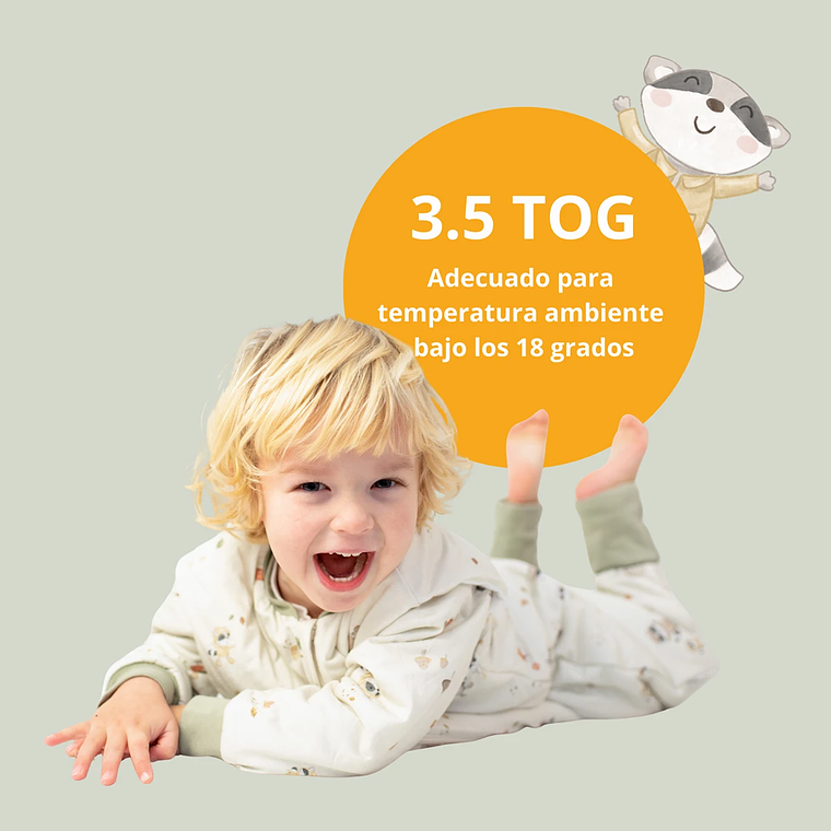 Saquito de Dormir con Pies Tog 3.5 33
