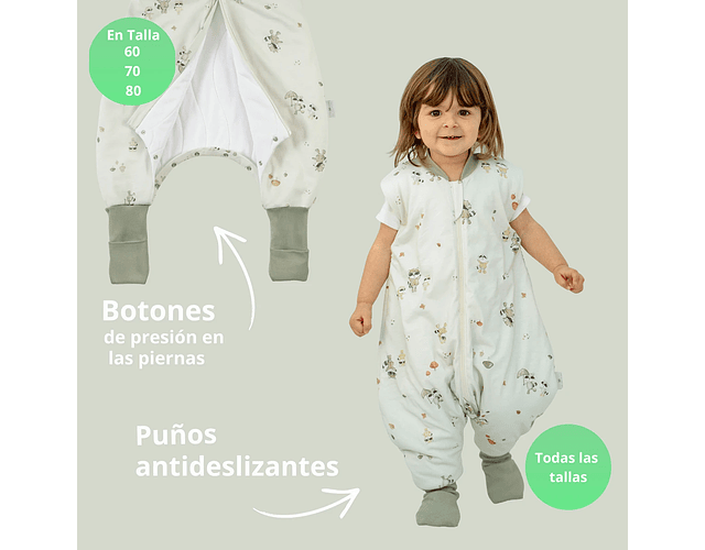 Saquito de Dormir con Pies Tog 3.5