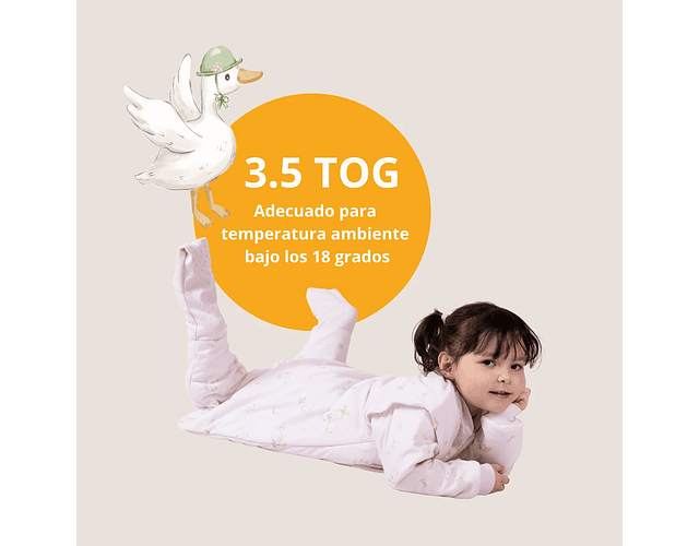 Saquito de Dormir con Pies Tog 3.5