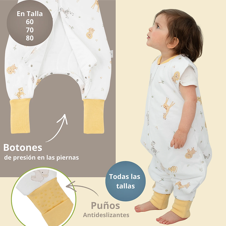 Saquito de Dormir con Pies Tog 3.5 57