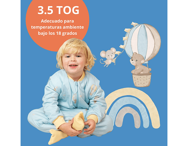 Saquito de Dormir con Pies Tog 3.5