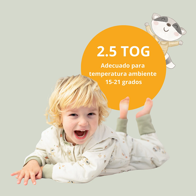 Saquito de Dormir con Pies Tog 2.5 128