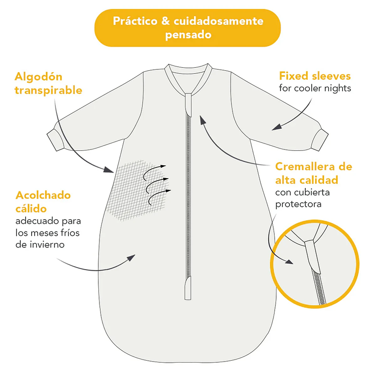 Saquito Dormir para Bebe Tog 3.5 72