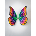 Aritos de arcilla polimérica de Mariposas arcoíris Brillante 1