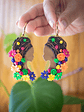 Aros de Arcilla polimérica Mujer Afro - Miniatura 2