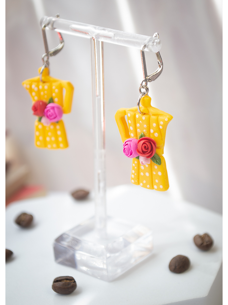 Aros de arcilla polimérica Cafetera  1