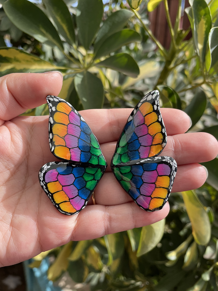 Mariposa multicolor 6 cm  2