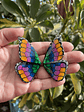 Mariposa multicolor 6 cm  - Miniatura 2