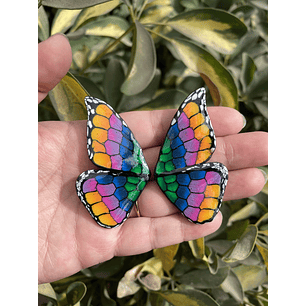 Mariposa multicolor 6 cm 