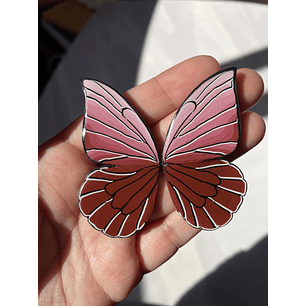 Mariposas burdeo de 6 cm 