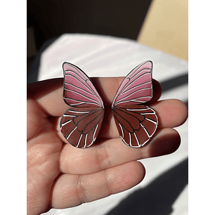 Mariposa burdeo 4 cm 