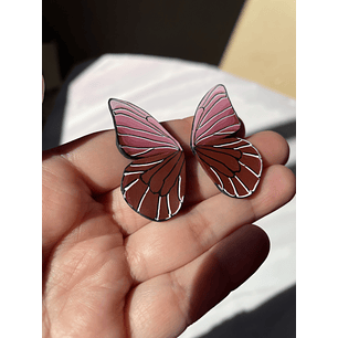 Mariposa burdeo 4 cm 