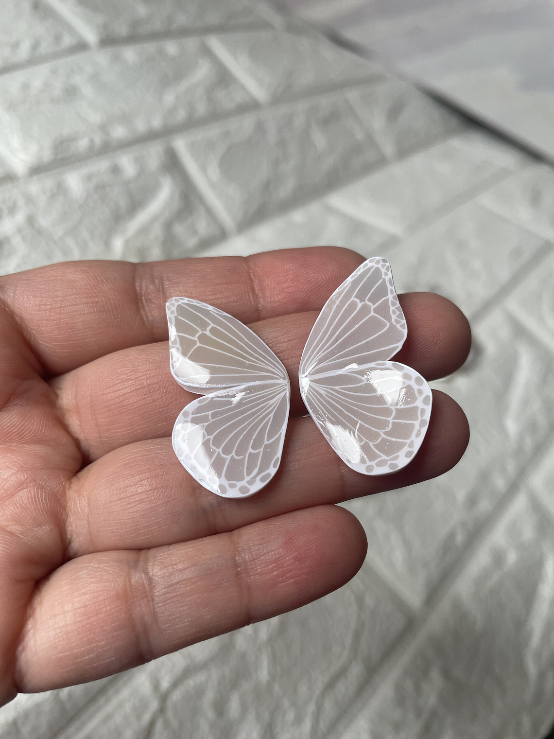 Aros alitas de mariposa 3.5 cm  2