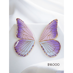 Aritos de alita de mariposa 5.5 cm  