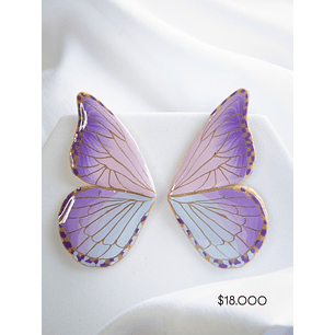 Aritos de alita de mariposa 5.5 cm  