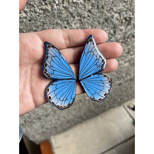 Aritos alita de mariposa 6 cm 