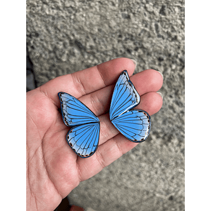 Aritos Alitas de mariposa 4 cm 