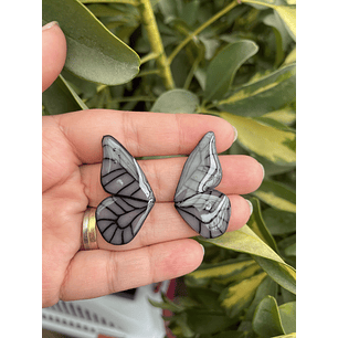 Aritos alita de mariposa 4 cm