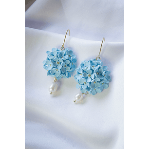 Aritos flor de hortensias 