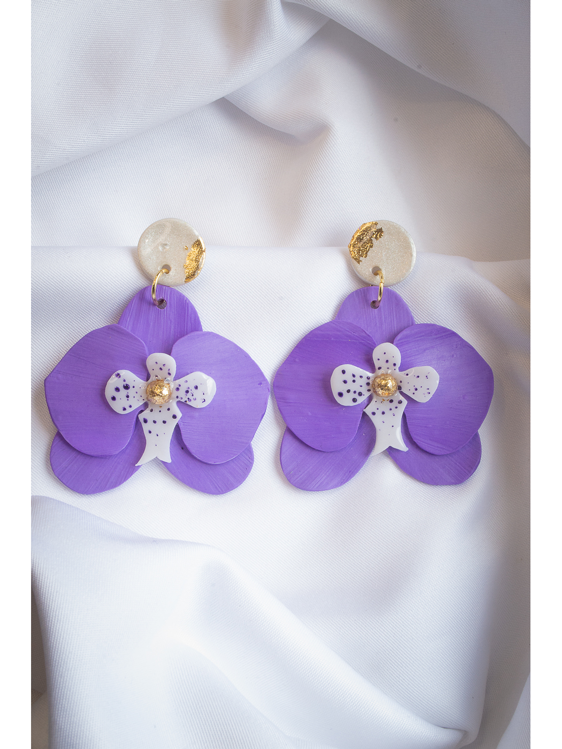 Aritos Orquídeas moradas  1