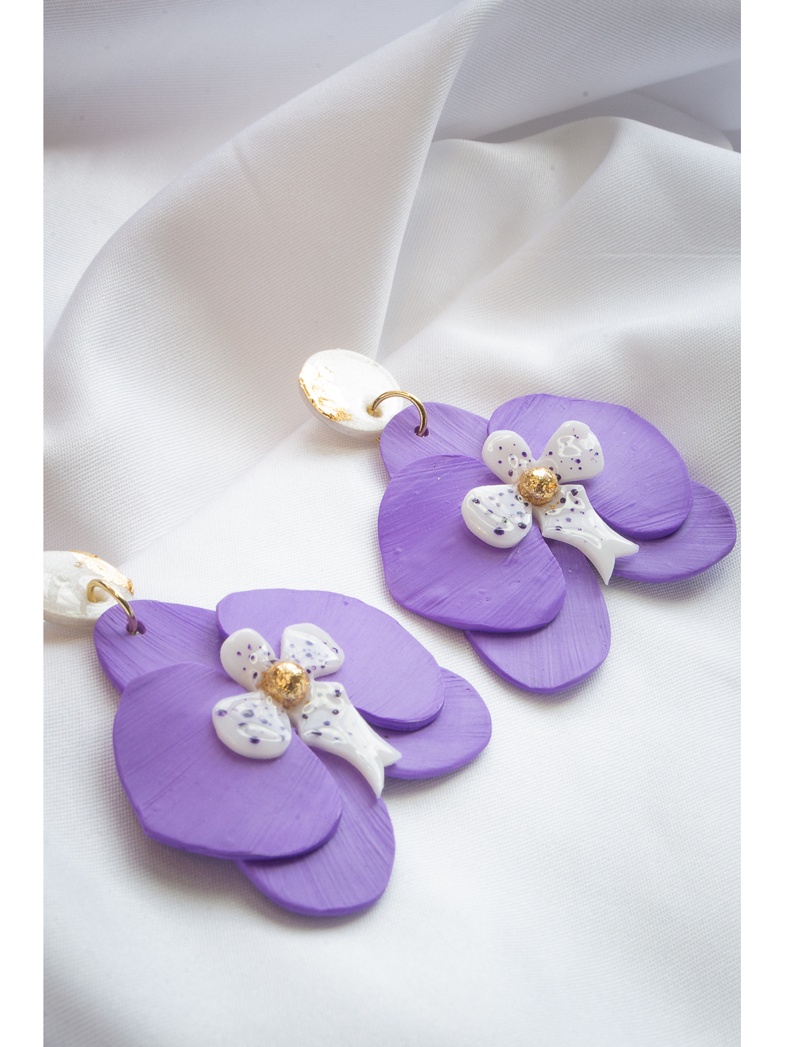 Aritos Orquídeas moradas  2