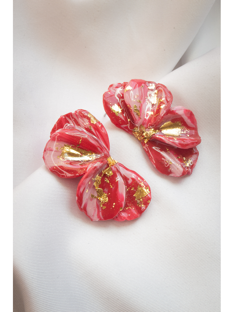 Aritos scrunchys rojos 1