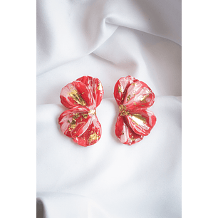 Aritos scrunchys rojos