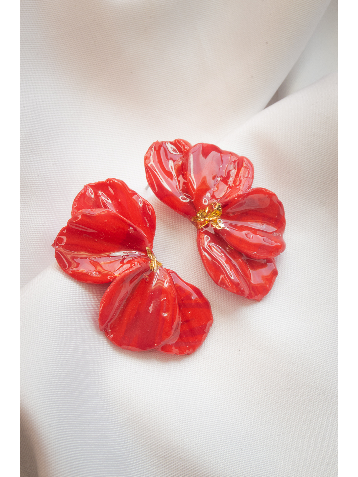 Aritos scrunchys rojos 2