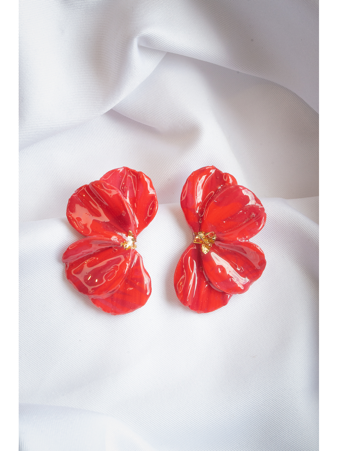 Aritos scrunchys rojos 1