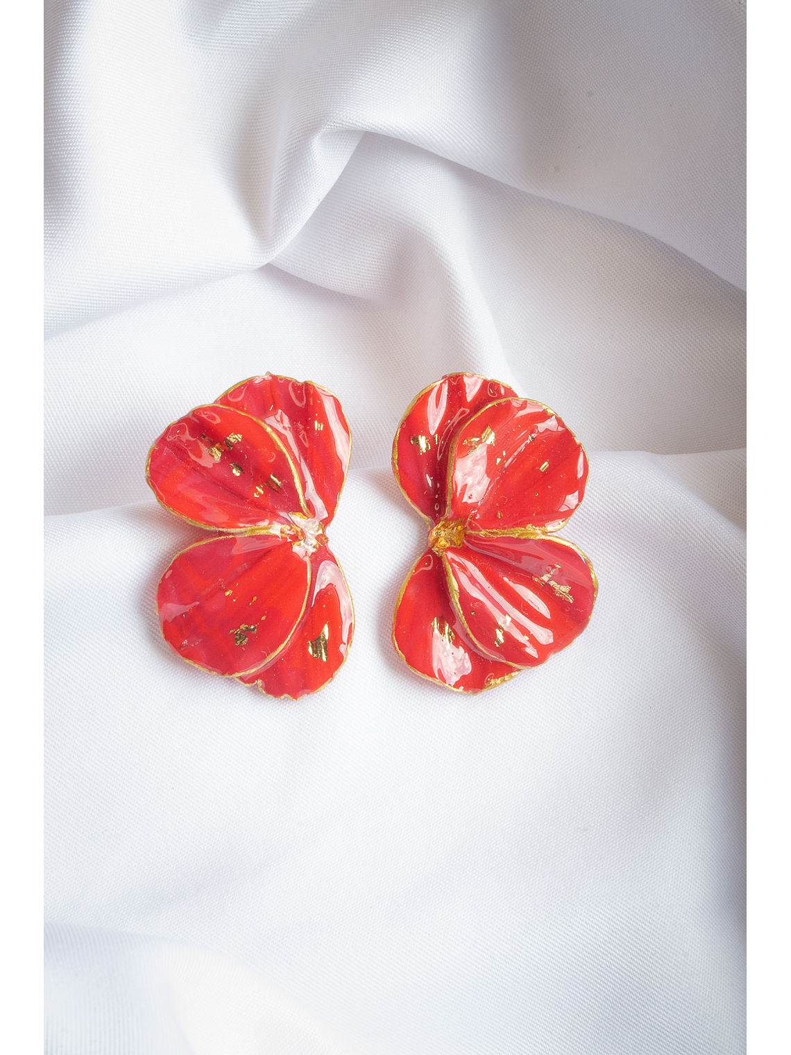 Aritos scrunchys rojos 1