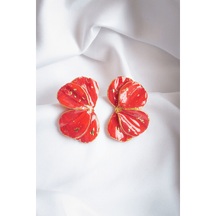 Aritos scrunchys rojos