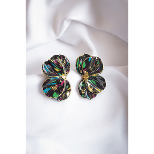 Aritos scrunchys negros