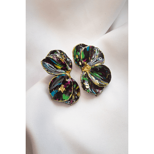 Aritos scrunchys negros