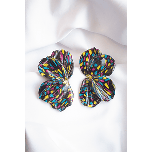 Aritos scrunchys negros