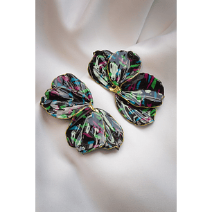 Aritos scrunchys negros