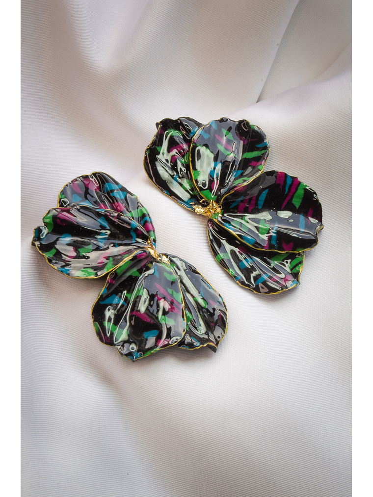 Aritos scrunchys negros 2