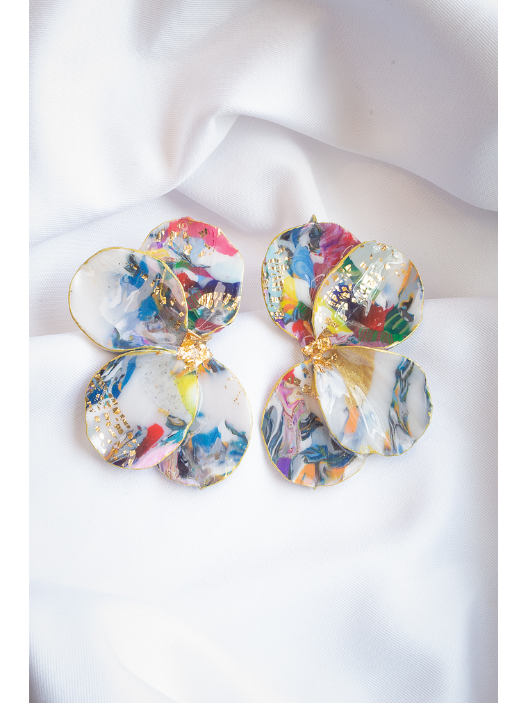 Aritos scrunchys multicolores 1