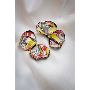 Aritos scrunchys multicolores