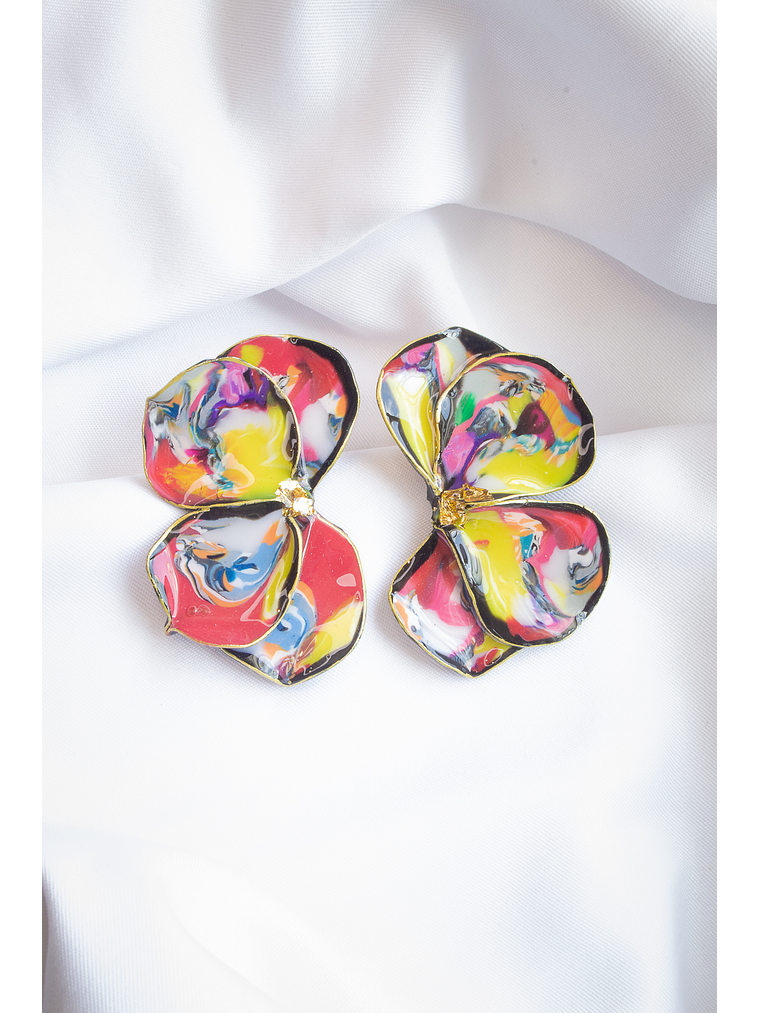 Aritos scrunchys multicolores 1