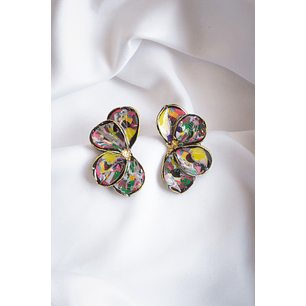 Aritos scrunchys multicolores