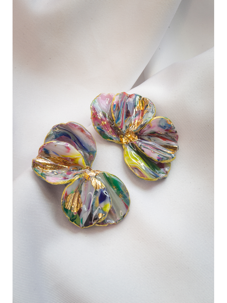 Aritos scrunchys multicolores 2