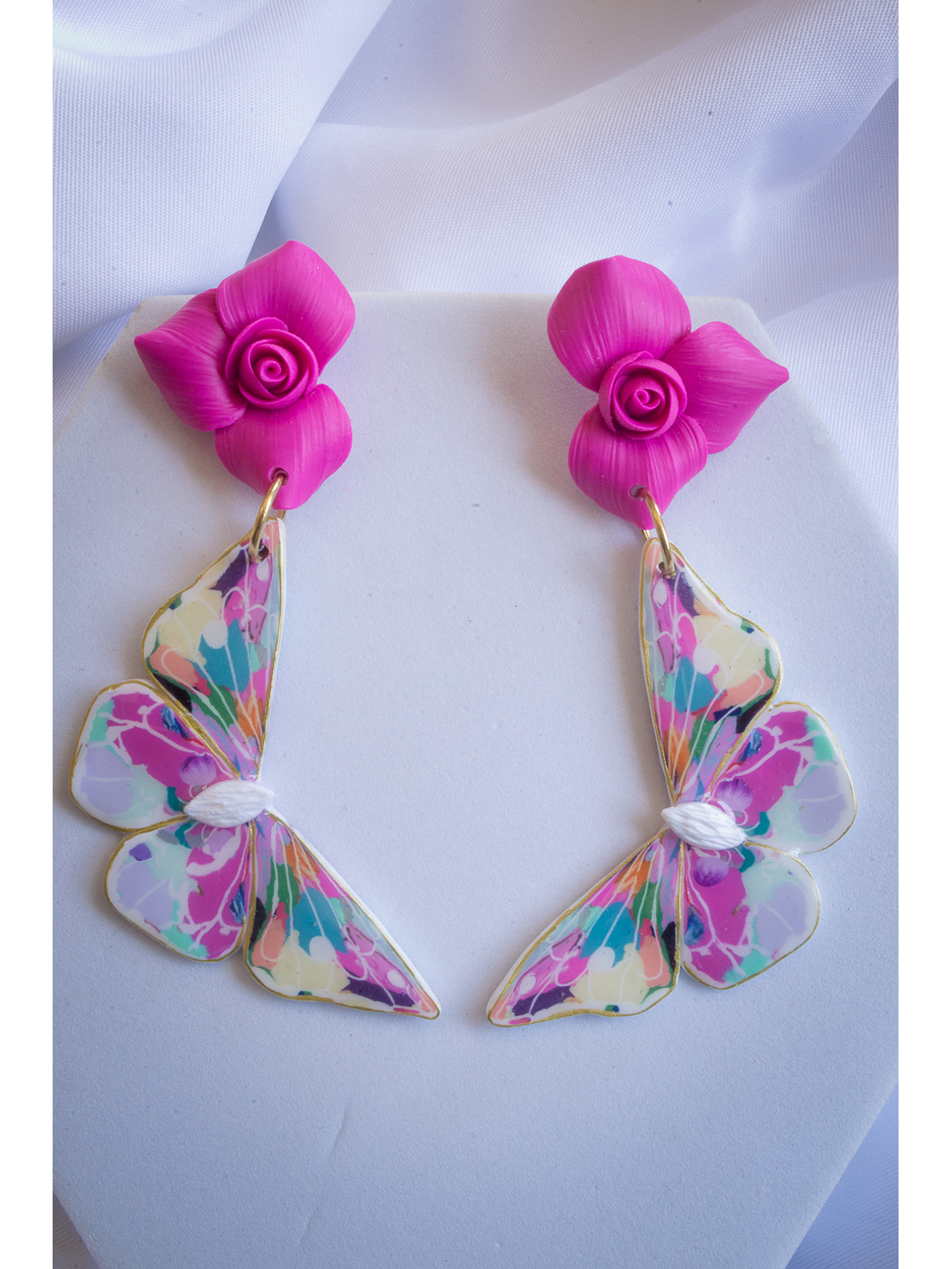 Aritos Mariposa y flores  1